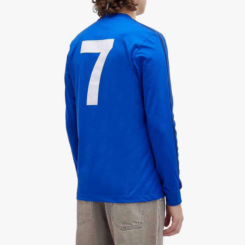 Adidas Originals Men's Manchester United FC Long Sleeve Jersey Top Bold Blue